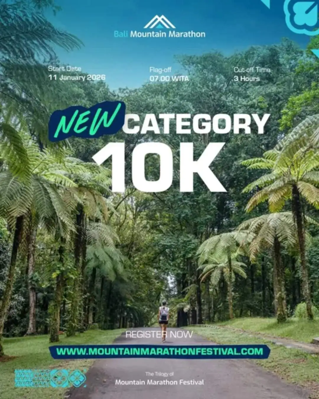 Poster event Bali Mountain Marathon 2026 di Tabanan pada Minggu, 11 Jan 2026