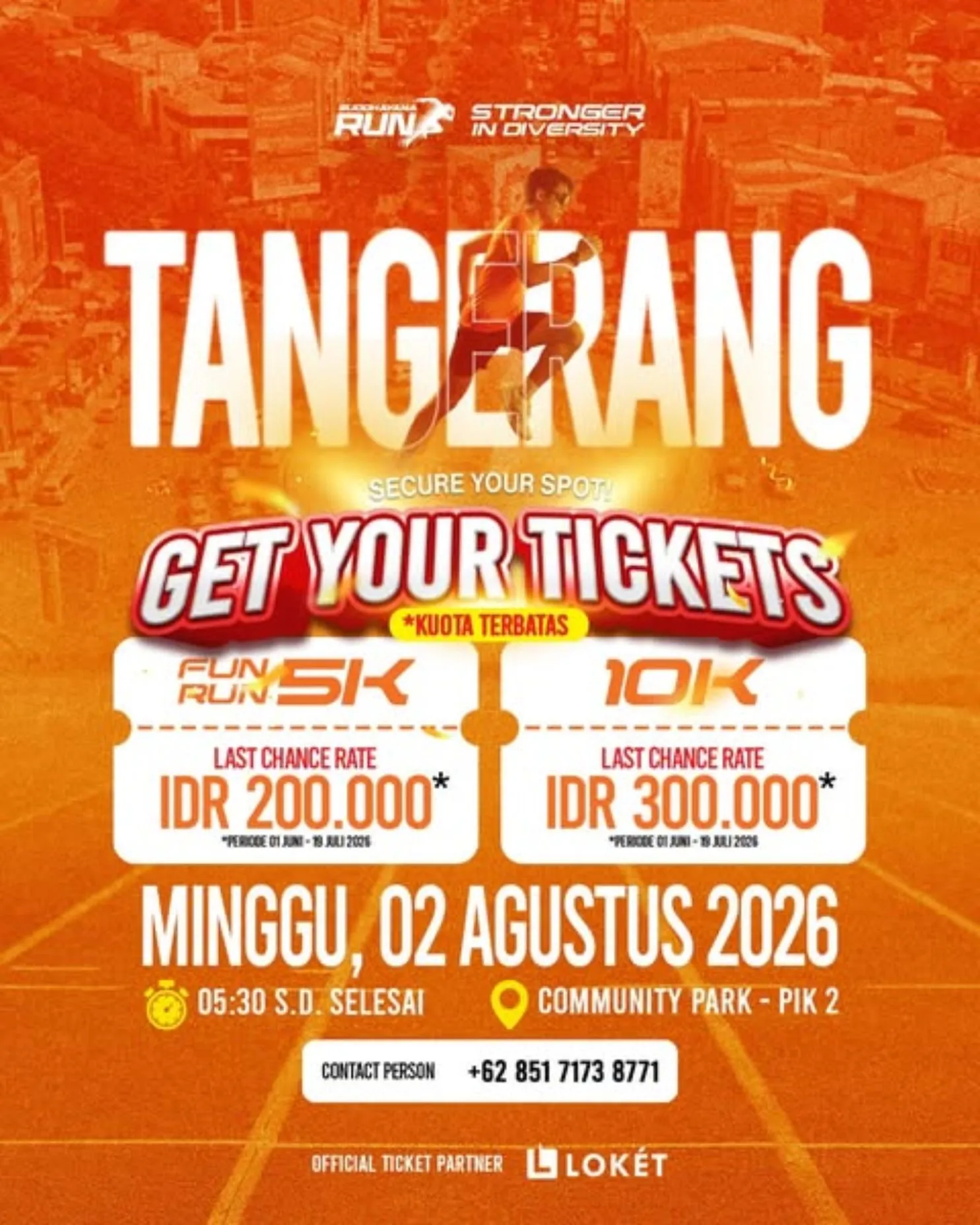 Poster event Buddhayana Run 2026 Tangerang di Tangerang pada Minggu, 2 Agu 2026