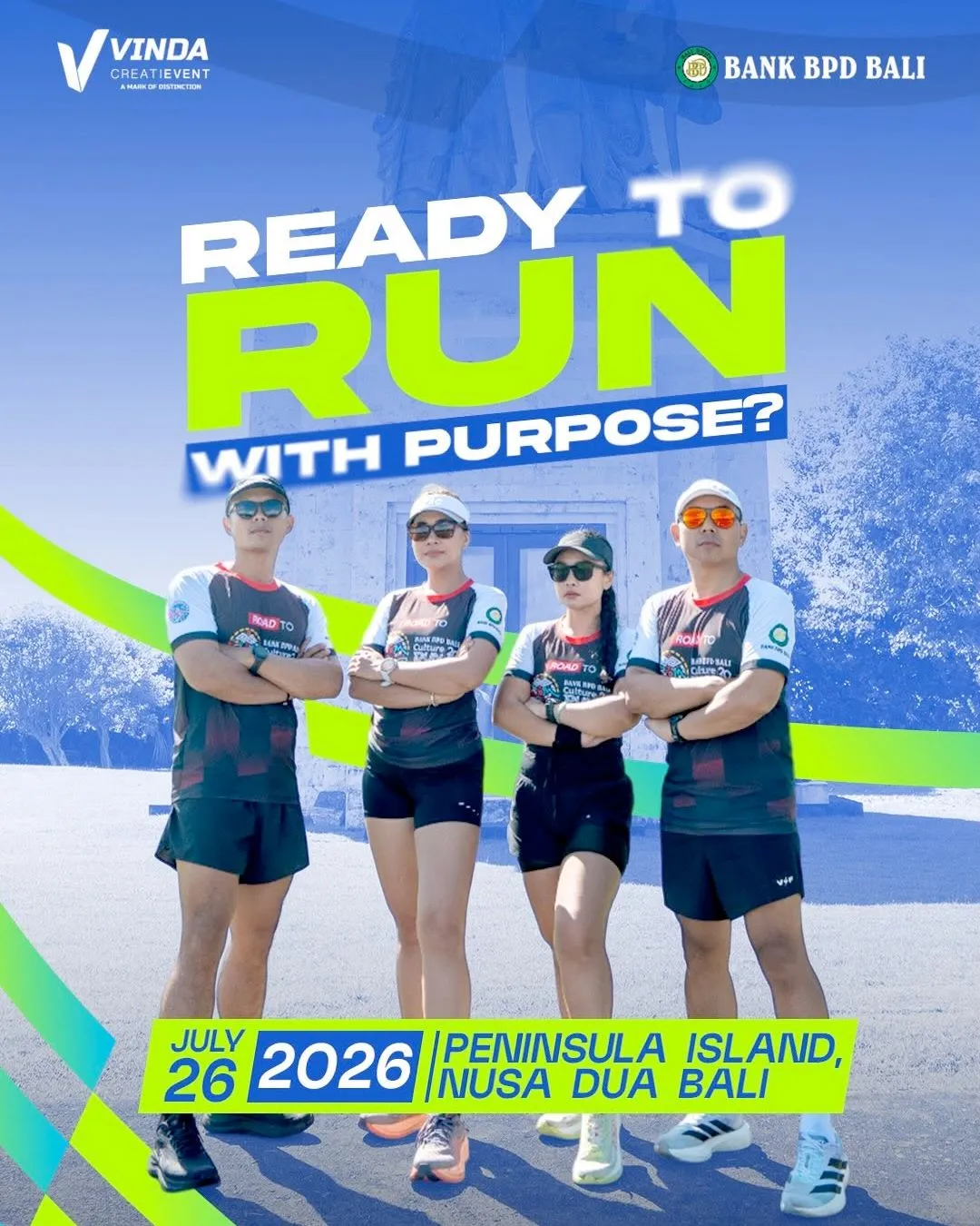 Poster event Bank BPD Bali Culture Run 2026 di Badung pada Minggu, 26 Jul 2026