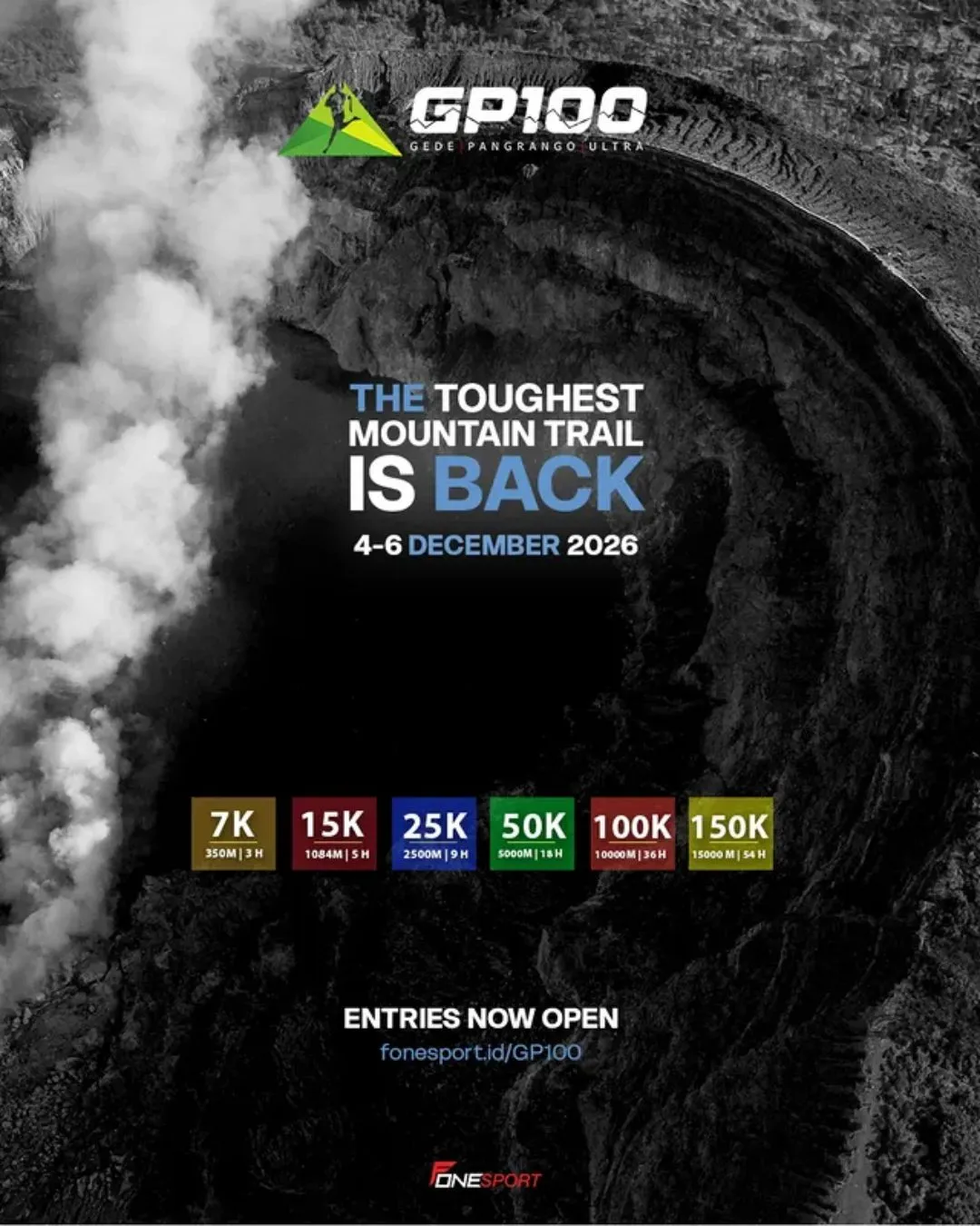 Poster event GP100 2026 di Cianjur pada Minggu, 6 Des 2026