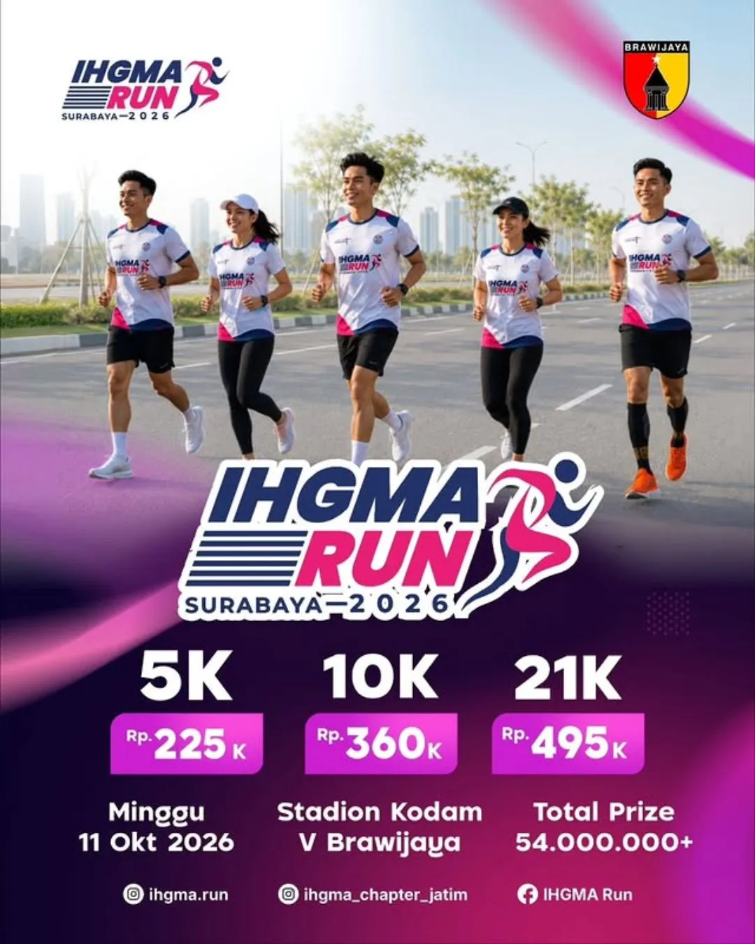 Poster event IHGMA Run Surabaya 2026 di Surabaya pada Minggu, 11 Okt 2026
