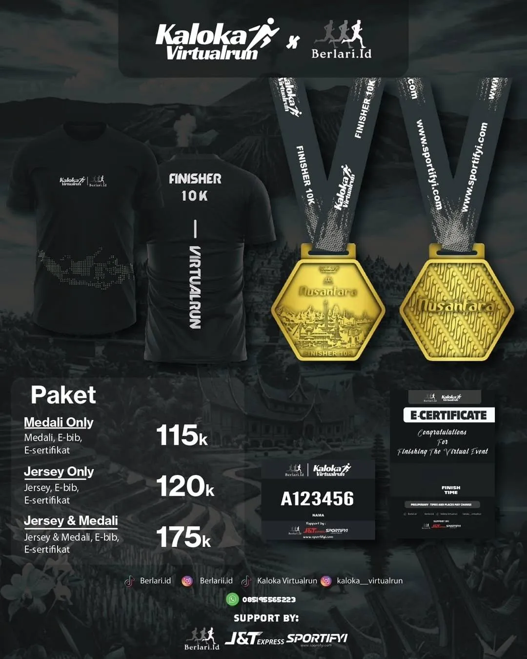 Poster event virtual ​Kaloka Virtual Run 2026