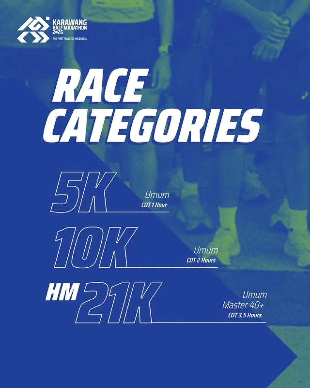 Poster event Karawang Half Marathon 2026 di Karawang pada Minggu, 10 Mei 2026
