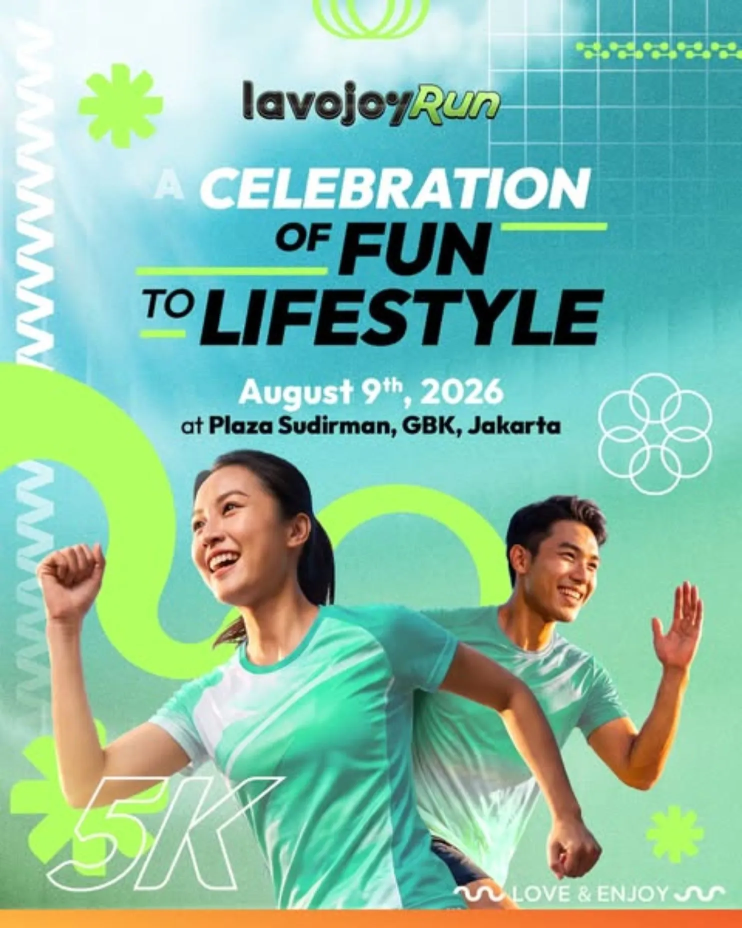 Poster event Lavojoy Run 2026 di Jakarta Pusat pada Minggu, 9 Agu 2026