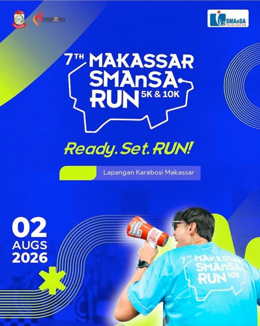 Poster event Makassar Smansa Run 2026 di Makassar pada Minggu, 2 Agu 2026
