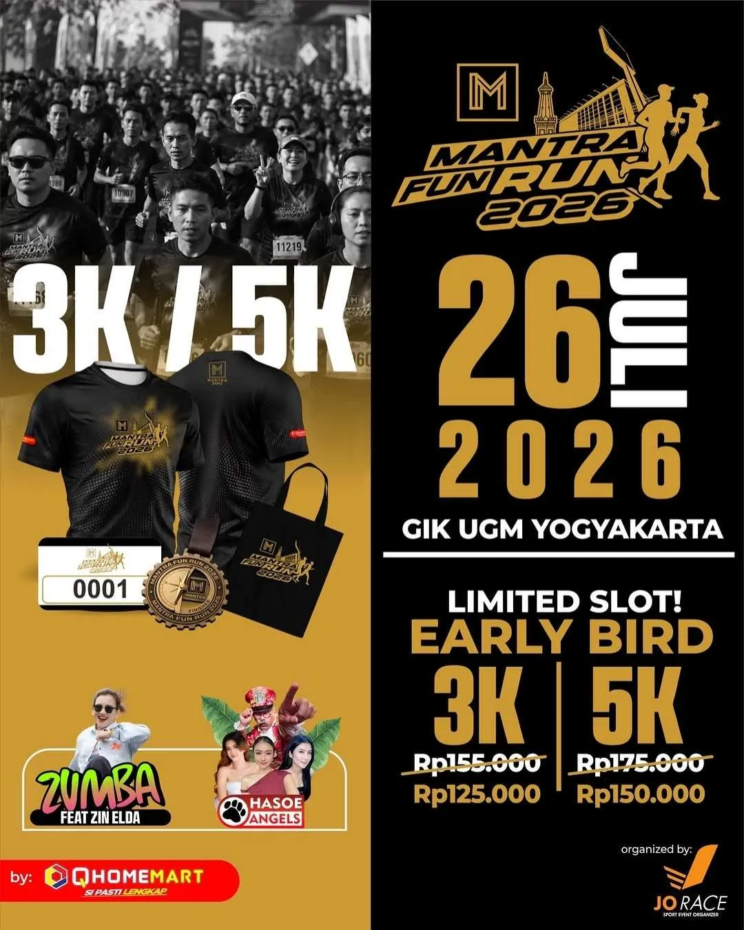 Poster event Mantra Fun Run 2026 di Sleman pada Minggu, 26 Jul 2026