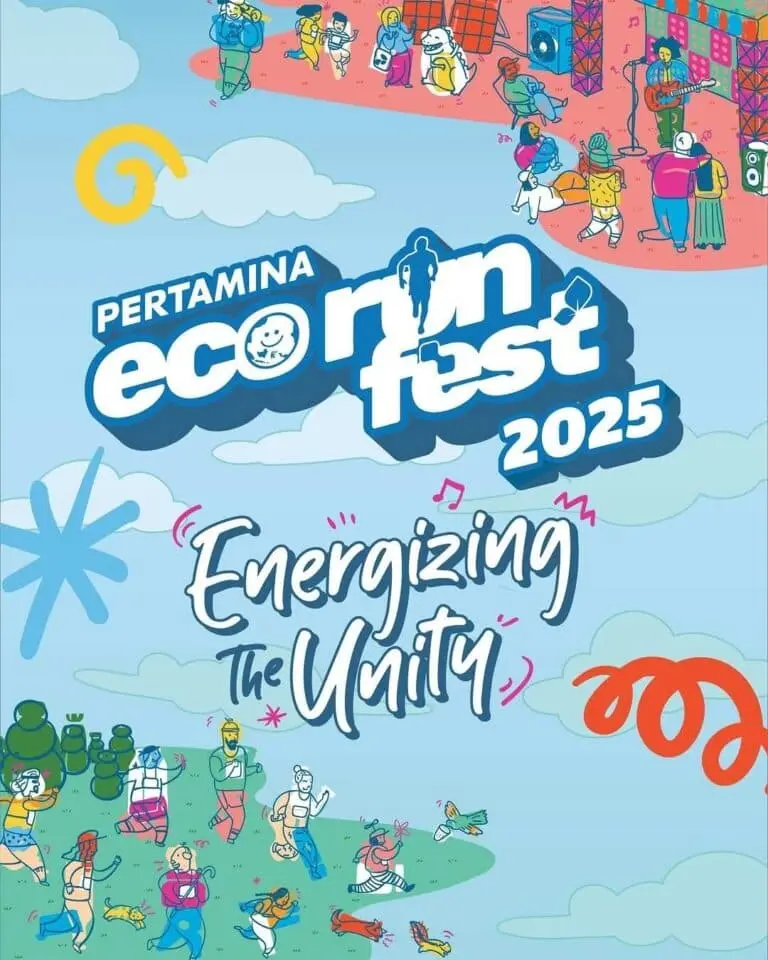 Poster event Pertamina Eco RunFest 2025 di Jakarta pada Minggu, 23 Nov 2025