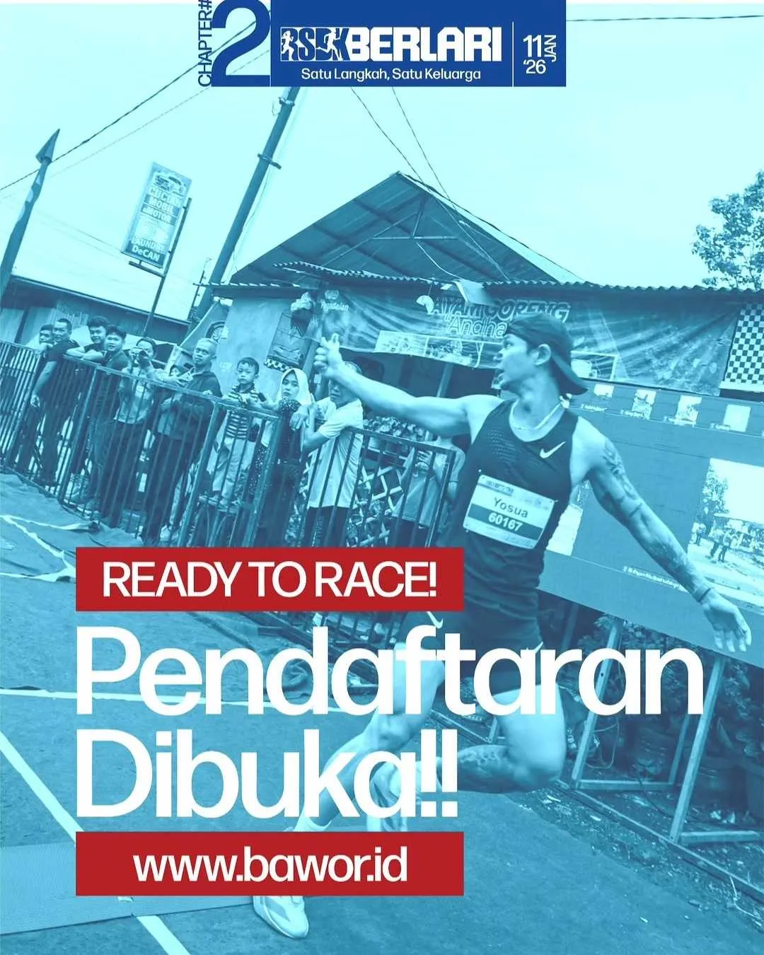 Poster event RSDK Berlari Chapter #2 di Purwokerto pada Minggu, 11 Jan 2026