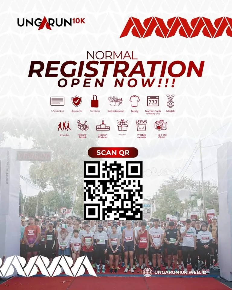 Poster event UngaRun10K 2026 di Semarang pada Minggu, 17 Mei 2026